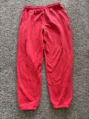 PINK Cotton warm Red Fleece Joggers